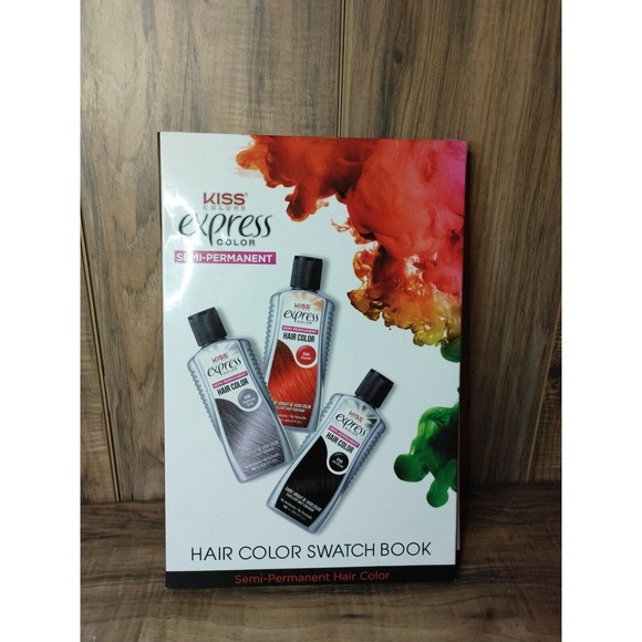 Kiss Colors Express Color Semi-permanent Hair Color Swatch Book